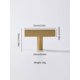 thumbnail image 5 of 1pc Stainless Steel Modern Minimalist Cabinet Handle Drawer Handle Cupboard Pull Handle, 5 of 5