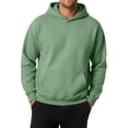 thumbnail image 3 of IYYVV Mens Hoodie Fabric Oversized Hooded Sweatshirt Oversize, Long Tall, Hood , Vintage, Running, Suit for Warm, Fall Winter, Pink L, 3 of 8