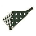 thumbnail image 2 of Dark Green Houndstooth Reversible Dog Bandana by Uptown Pups, 2 of 9