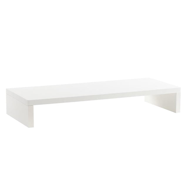 Tholdsy Soporte de computadora de de doble capa multipropósito Organizador de escritorio Estante de elevación de computadora sólido Juegos de teclado y mouse para computadora Blanco 1 capa