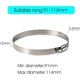 thumbnail image 1 of 4 Pack Large Size Metal Hose Clips 91-114 Mm Adjustable Ducting Clamps, 1 of 4