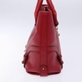 thumbnail image 3 of Pre-Owned Salvatore Ferragamo Gancini Handbag Leather Red Leather Handbag, 3 of 8