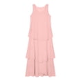 thumbnail image 6 of Uscallm Women's Sleeveless Maxi Dresses Round Neck Flowy Layered Boho Beach Vacation Casual Long Loose Sundresses Solid Summer Formal Dress, Pink XL, 6 of 7
