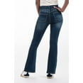 thumbnail image 4 of 1822 Denim Oretha High-Rise Jeans for Women: Dark Blue Stretchy Waist, Premium Contour Fit Stretch Denim, 4 of 8