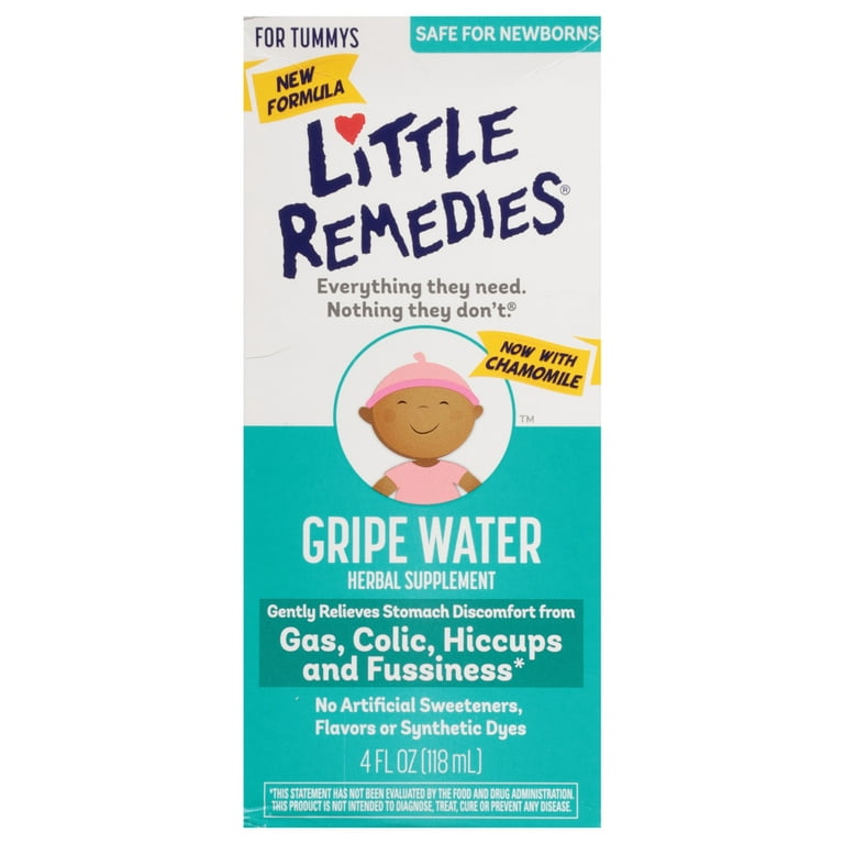 Little Remedies Gripe Water, Colic & Gas Relief, Safe for Newborns, 4 fl oz  