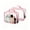 Pink, variant on 2-Piece PVC Cosmetic Bags Pink Transparent Waterproof Travel Clear Toiletry Pouch with Handle for Airport Travel