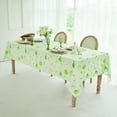 thumbnail image 3 of Fruit Lemon Tablecloth,Polyester Green Table Cloth,Waterproof and Wrinkle Resistant, Washable Spring Summer Table Cover for Dinning Room Tabletop (60X84 Inch,Rectangle), 3 of 6
