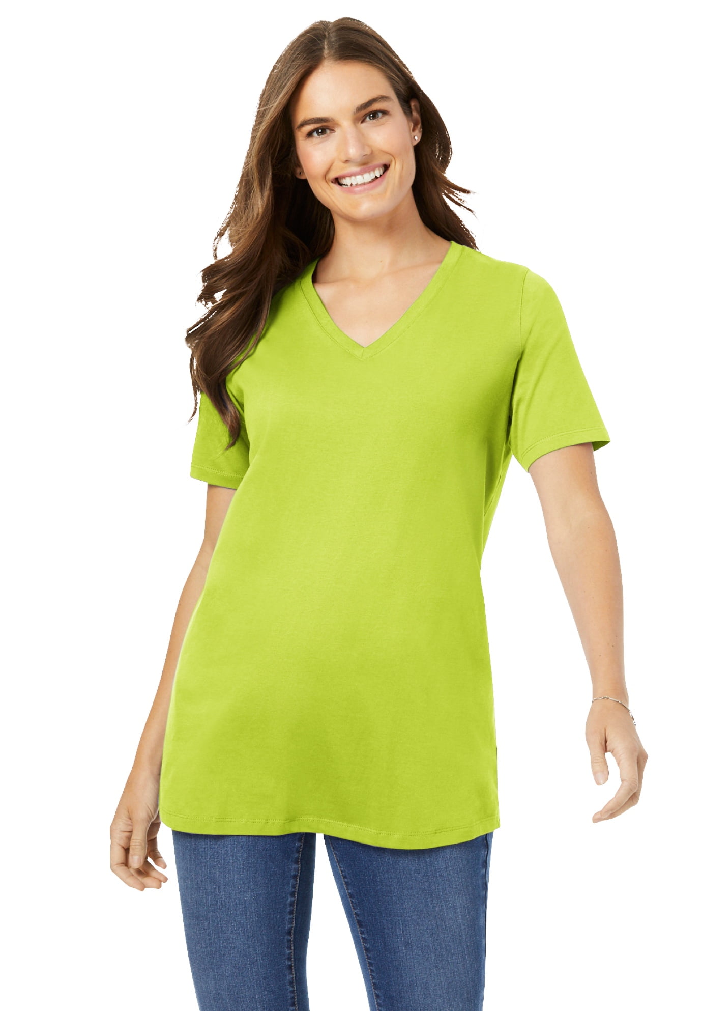 Plus size lime green shirt cheap