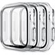 thumbnail image 1 of Paquete de 3 fundas rígidas para PC compatibles con Apple Watch Series 6 SE Series 5 Series 4 40 mm, funda protectora completa con protector de pantalla de vidrio templado para Apple Watch 40 mm,, 1 of 10