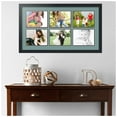 thumbnail image 2 of ArtToFrames Collage Photo Picture Frame with 6 - 6x8 Openings, Framed in Black with Nile Green and Black Mats (CDM-3926-153), 2 of 8