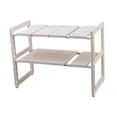 thumbnail image 4 of DOLITY sous Évier Étagère Réglable Extensible 2 Niveaux pour sous Évier Armoire de Cuisine 8 Panneaux, 4 of 9