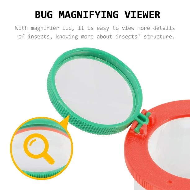4pcs Insert Bug Viewer Magnifier Kids Bug Catcher Science Nature  Exploration Tool 