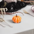 thumbnail image 5 of 4Pcs Artificial Yellow Pumpkins, 3.1 Inch Lifelike Faux Gradient Pumpkin Decor, Reusable Thanksgiving Autumn Harvest Table Mantel Centerpiece Ornaments, 5 of 5