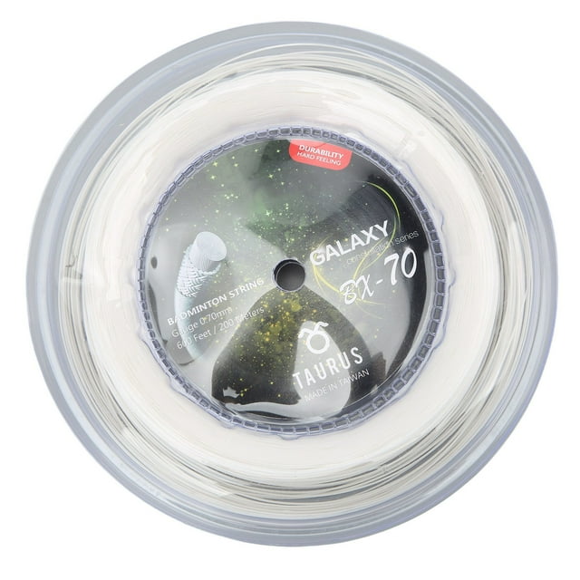Nylon Racket Line, Strong Hitting 200m Badminton Rackets String High Strength Clear Texture 0.7mm For Sports Black,White,Fluorescent Yellow,Purple,Blue,Sky Blue,Pink