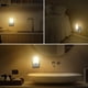 thumbnail image 4 of Juego de 2 luces nocturnas LED, luz nocturna automática con 3 niveles de brillo y sensor de anochecer, luz nocturna infantil Plug and Play para habitación de bebé, cocina, pasillo, escaleras, sala de, 4 of 5