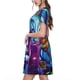 thumbnail image 2 of Easygdp Neon Free Play para Vestido Transpirable de Mujer, Vestido Suelto de Manga Corta con Pliegues y Bolsillos para el Verano, 2 of 6