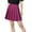 1-Hot Pink, variant on Womens High Waisted Pleated Tennis Skirt School A-Line Skater Skirts with Lining Shorts Black M