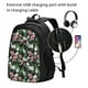 thumbnail image 2 of Fotbe Lilies Flowers Mochila con Estampado y Puerto USB para Hombre y Mujer, Mochila Antirrobo, Mochila de Viaje, Mochila Escolar, Mochila Universitaria, 2 of 7