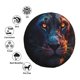 thumbnail image 4 of Balery Forest Cool Lion Cubiertas para Neumáticos - Protector Resistente para Neumáticos de Camioneta, SUV, Remolque, Camper y RV-14 inch, 4 of 6