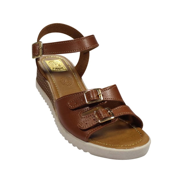 SANDALIA CASUAL LEON MUJER CAFE SINTETICO 406 LEON 406smp