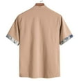 thumbnail image 4 of Rrunsv Golf Shirts for Men Men's Casual Short Sleeve Button Down Shirt Summer Beach Shirt Khaki,XL, 4 of 4