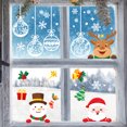 thumbnail image 4 of Yuarrent Pegatinas navideñas festivas para ventanas para escaparates llamativos Pegatinas fáciles de colocar en ventanas Kits de decoración para fiestas, 4 of 6
