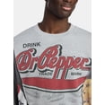 thumbnail image 4 of Dr. Pepper Men's & Big Men's Crewneck Sweatshirt, Sizes XS-3XL, 4 of 5