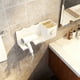 thumbnail image 4 of Organizador de herramientas para el cabello de pared sin taladro | Cesta de baño para secador, plancha y cepillos | Plástico ABS, impermeable, adhesivo y con tornillos, 4 of 6