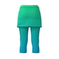 thumbnail image 6 of Pxiakgy Skirted Leggings for Women Capri Skorts Tennis High Waisted Leggings Athletic Tennis Skirt with Leggings Golf Pickleball Clothes Golf Skorts Capris Gym Yoga Legging with Skirts Mint Green M, 6 of 7