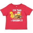 thumbnail image 3 of Inktastic I'm 2 and Crushing It Construction 2nd Birthday Boys or Girls Toddler T-Shirt, 3 of 5