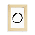 thumbnail image 1 of Alfabeto griego omicorn negro silueta Escritorio de madera Arte Pintura 5x7 pulgadas marco de foto foto, 1 of 4