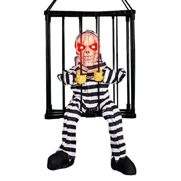 Esqueleto Prisionero Terror Miedo Hablando Creativo para Halloween