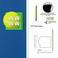 thumbnail image 2 of Off The Wall Plates - Tennis ball - Double Gang Outlet, 2 of 4