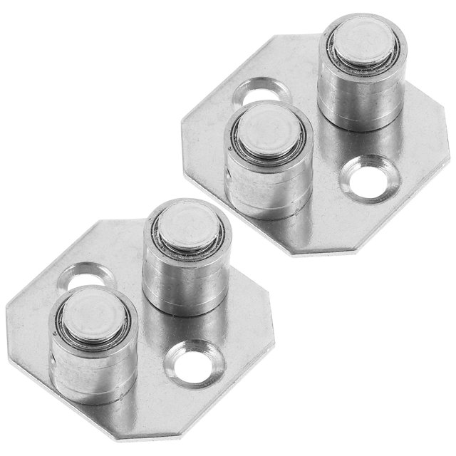 FUTUREORYY 2Pcs Closet Door Floor Guide Silver Aluminum Alloy for Reliable Sliding Door Use