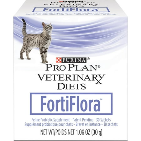Purina Pro Plan Veterinary Diets FortiFlora Probiotic Cat Supplement, 30 (Best Probiotics For Cats)