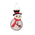 thumbnail image 2 of Hariumiu Santa Snowman Christmas Countdown 24 Days Pendant, Wooden Advent Calendar 2022 Decorative Cartoon Festive Props, Countdown Calendar Pendant for Christmas, 2 of 8