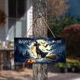 thumbnail image 3 of Happy Halloween Doberman Pinscher Witch Pumpkins Bats Landscape Wood Sign Doberman Dog Lover Gifts Hanging Wall Home Decor - 13012, 3 of 5