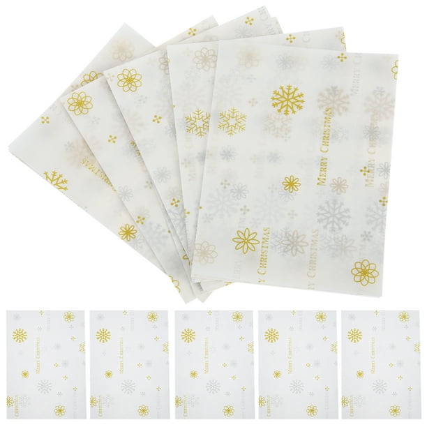 500 hojas de papel de regalo para dulces navideños, turrón, chocolate y golosinas.