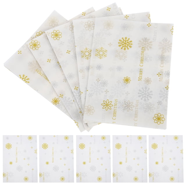500 hojas de papel de regalo para dulces navideños, turrón, chocolate y golosinas.