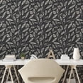 thumbnail image 2 of Ambesonne Autumn Leaves Peel & Stick Wallpaper for Home, Modern Boho Leafy Art, 13"x36", Dark Sepia Pale Camel, 2 of 5