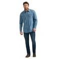 thumbnail image 3 of Wrangler Mens Denim Light Wash Shirt, 3 of 5