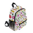 thumbnail image 2 of FORMRS Kids School Backpack with Front Zippered Pocket 12" Student Travel Daypack, Various Vegetables Pattern, 2 of 6