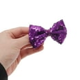 thumbnail image 5 of Unique Bargains 1 Pc Elegant Sequins Bow Hair Clip for Home White, 5 of 5