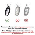 thumbnail image 3 of x xotic tech Matte Black Carbon Fiber Pattern ABS Key Fob Shell Cover Case, Compatible with Nissan Titan Altima GT-R 370Z Maxima Infiniti Q50 Q60 Q70 QX50 G37 5-Button Smart Keyless Entry Key, 3 of 8