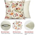 thumbnail image 6 of Fall Pillow Covers 18x18 inch Set of 2 Pumpkin Maple Leaf Flower Decorative Throw Pillow Covers Autumn Thanksgiving Farmhouse Decoration for Home couch, 6 of 6