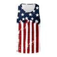 thumbnail image 4 of FUZHIQ 250th Anniversary Casual Shirt American USA Full Printed Flag Tank Top for Men 4th of July Sleeveless Shirt,XL, 4 of 4