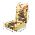 thumbnail image 3 of Antqov Easter Chair Covers Washable Bunny Eggs Chair Slipcovers Protector Removable Easter Dining Chair Covers for Party Holiday Kitchen Home Decorations, 3 of 6