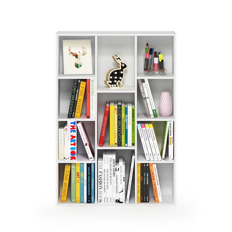 Furinno Luder 11-Cube Reversible Open Shelf, Cubby Storage