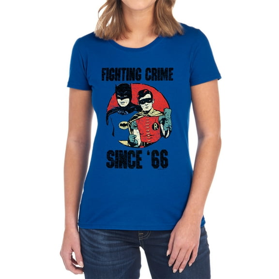 Batman Classic Tv Since 66 Women's T Shirt, Royal, Small