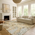 thumbnail image 6 of Addison Rugs Chantille Indoor/Outdoor Traditional Gold Machine Washable Rectangle Rug, 5' x 7'6", 6 of 8